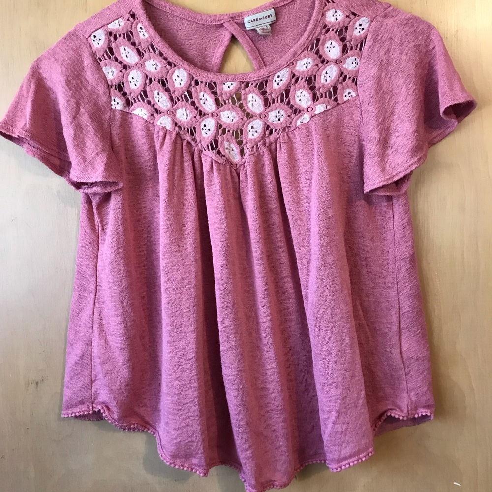 Pink dressy top
